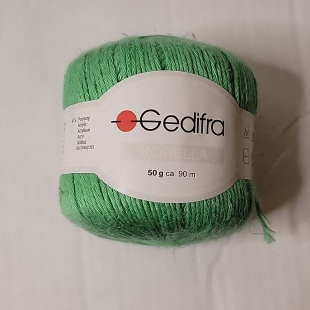 Lot of 8 Skeins Gedifra Korella Discontinued Linen Blend Worsted Yarn Color 8469 - Picture 2 of 4